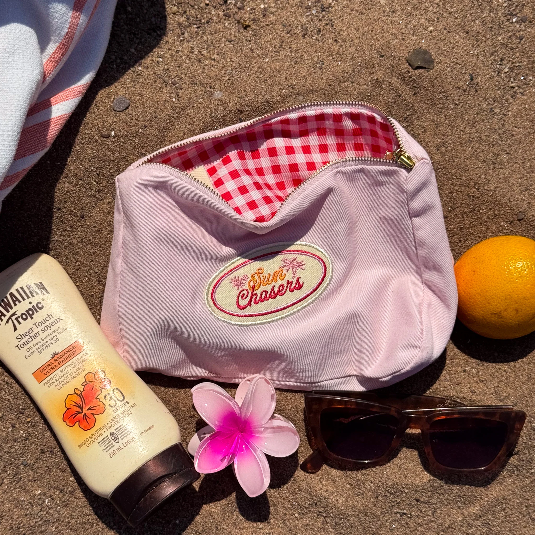 Beach Pouch - Pink Prosecco - Image 8