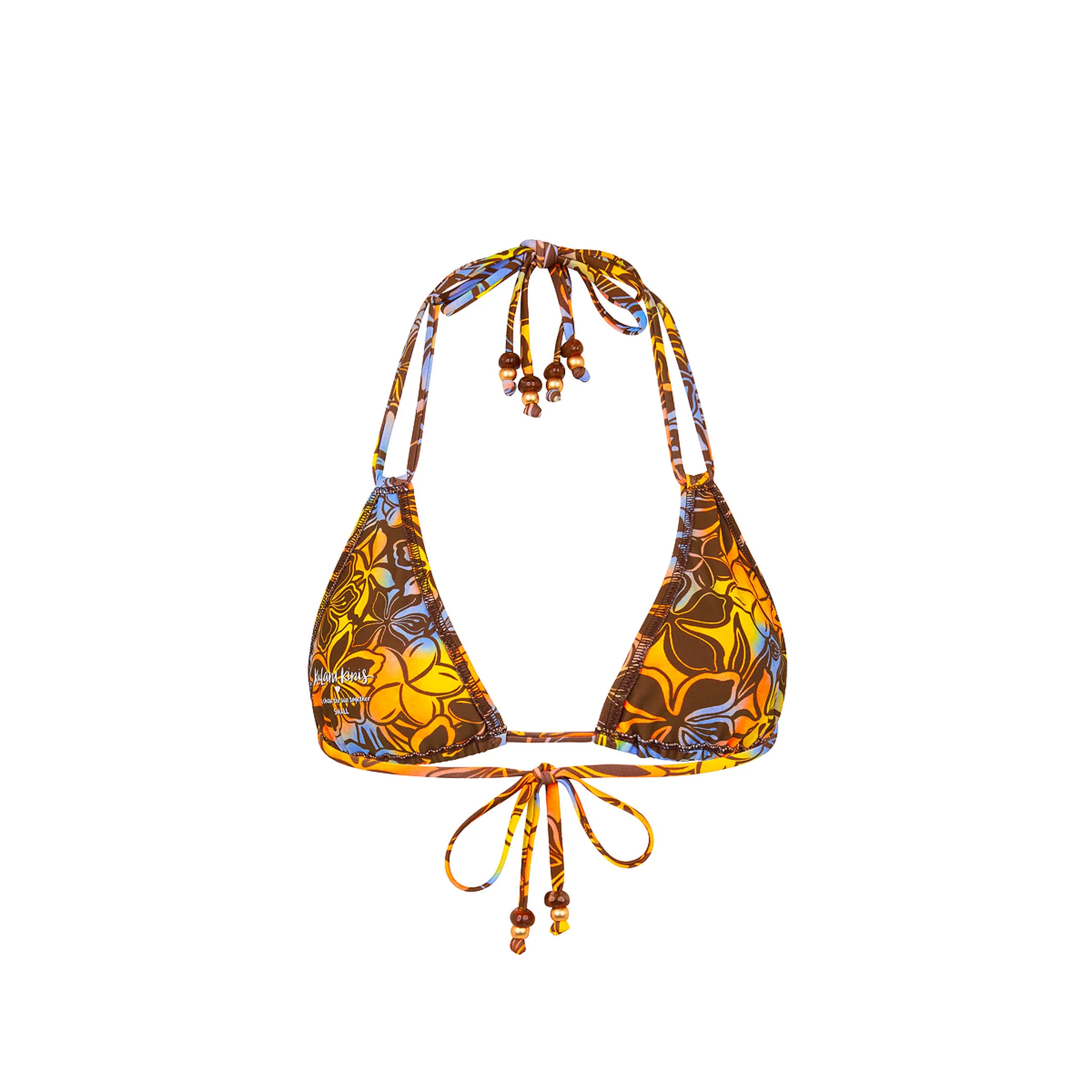 Halter Bralette Bikini Top - Frangipani Fizz - Image 8