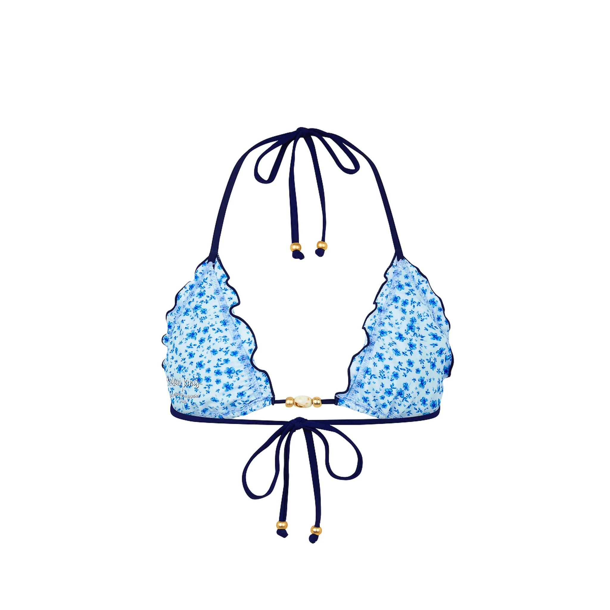 Lettuce Edge Bralette Bikini Top - Dream Flower - Image 10
