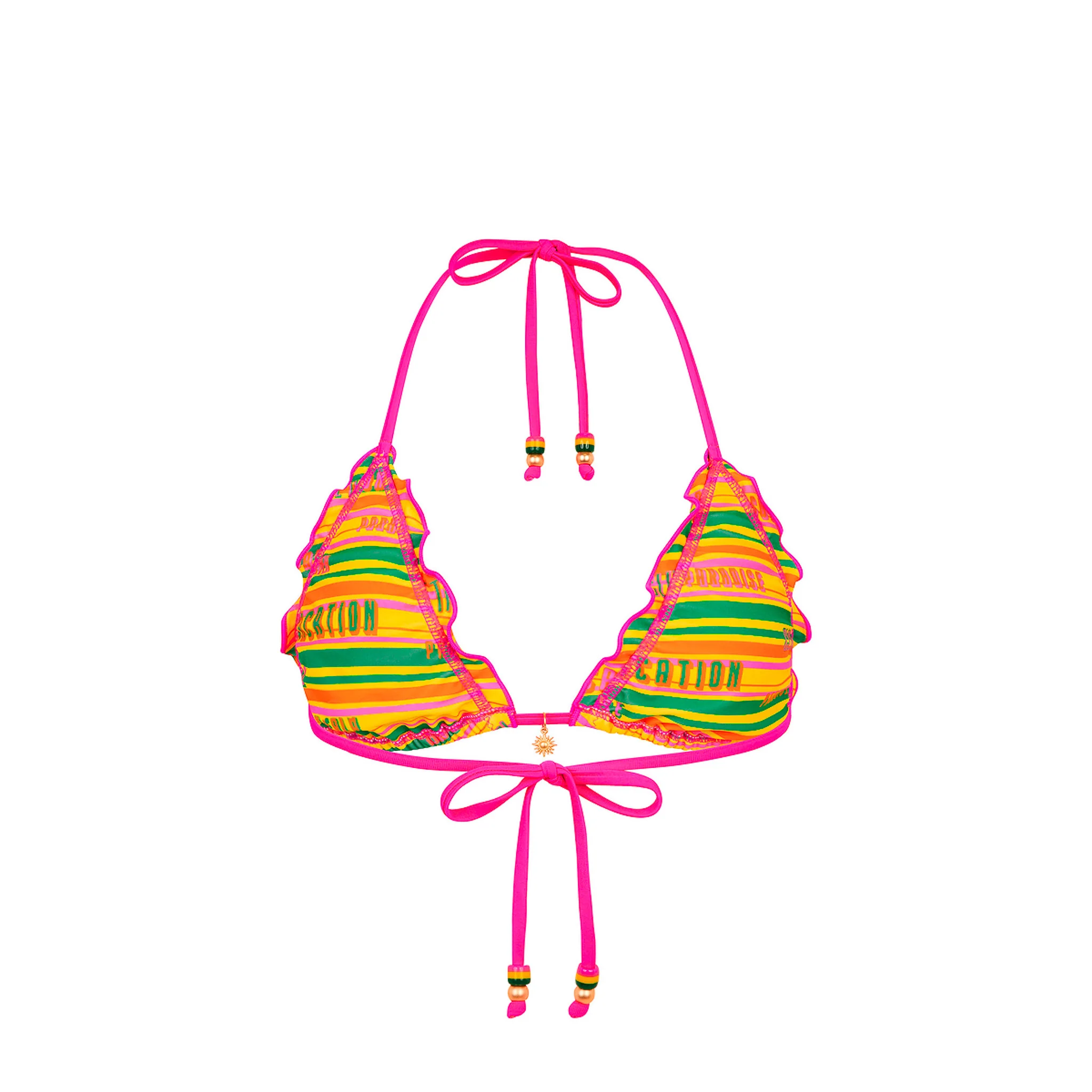 Lettuce Edge Bralette Bikini Top - Sunshine Lover - Image 10