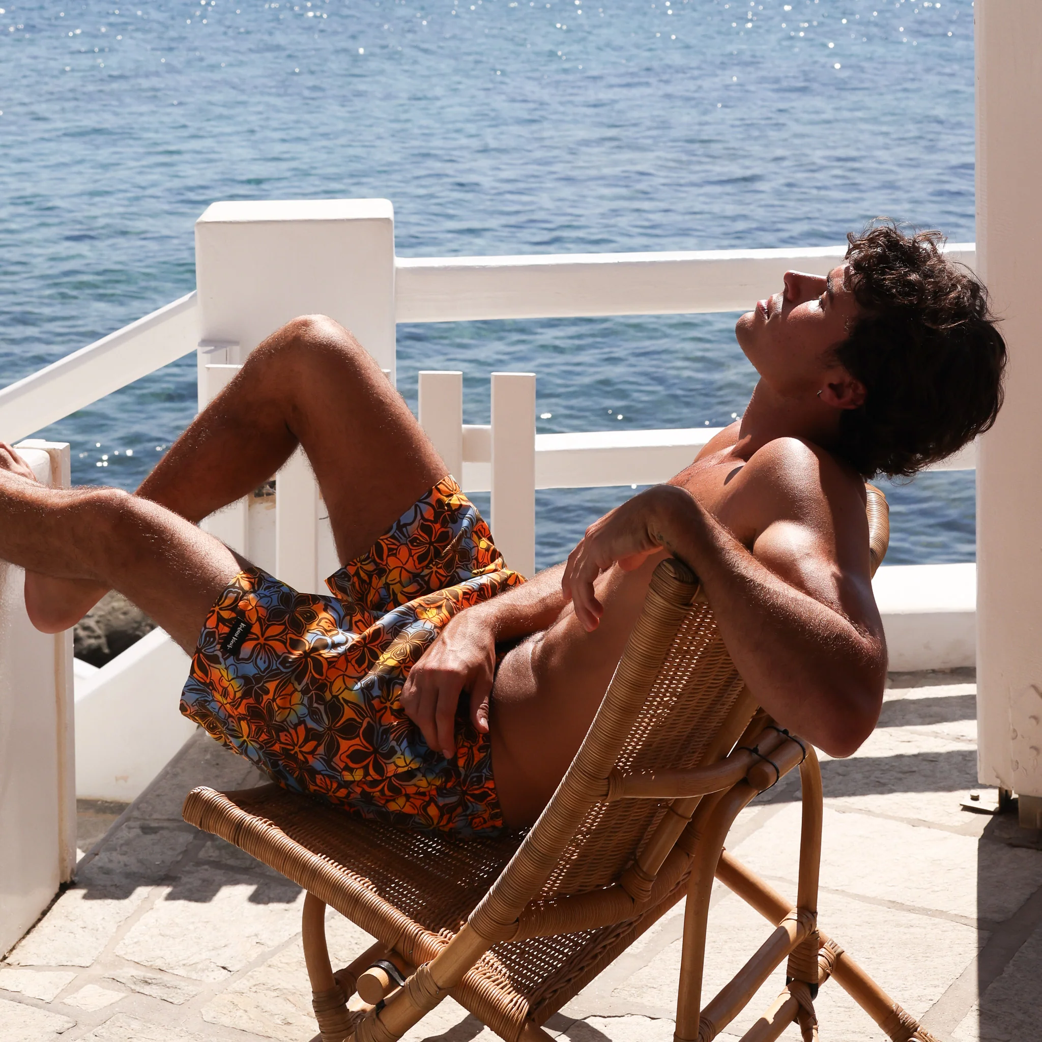 Men's Swim Trunks - Frangipani Fizz - Image 5