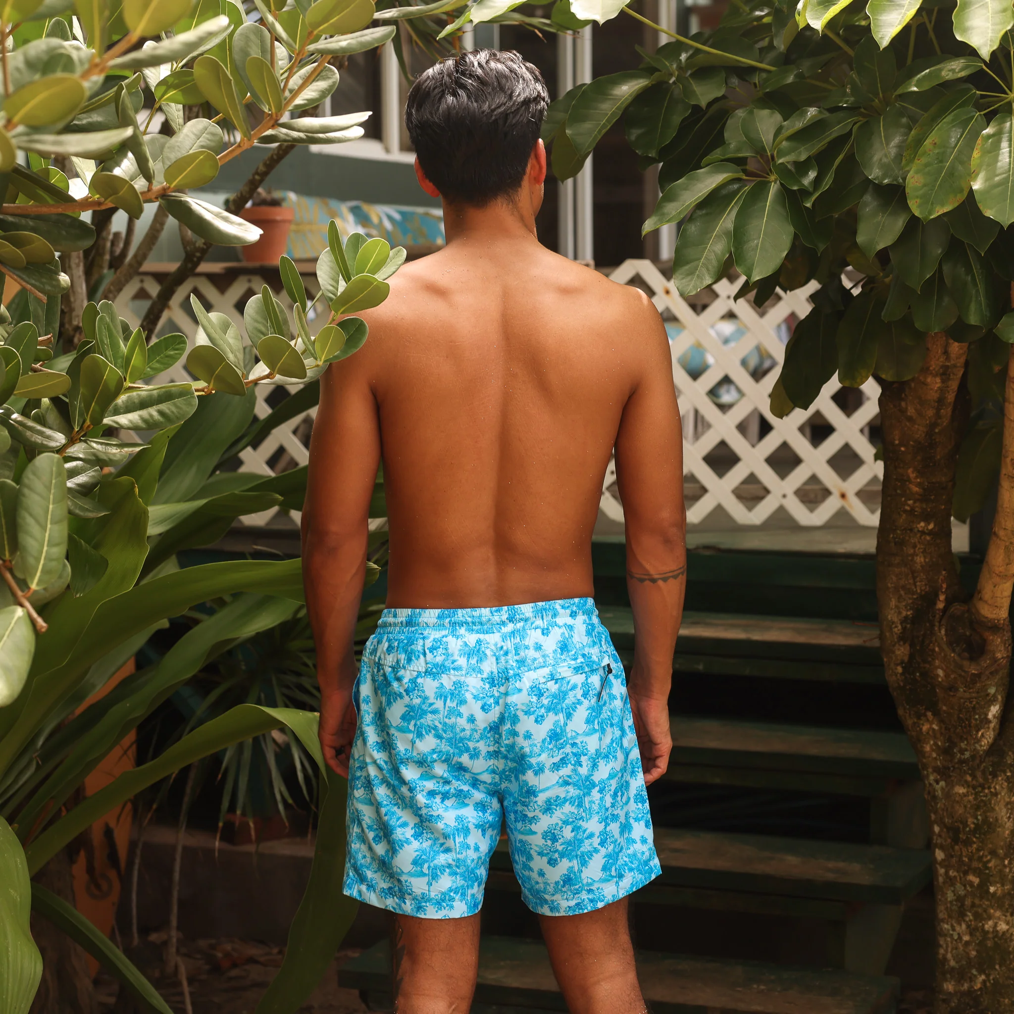 Men's Swim Trunks - Ocean Paradise - Image 7