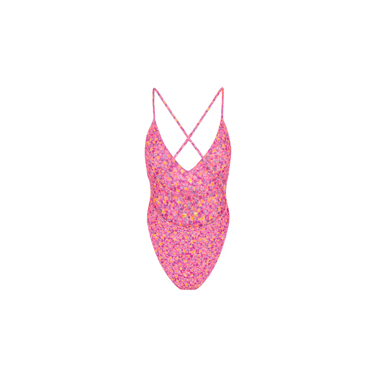 Plunge Cross Back One Piece - Gelato Bloom - Image 9