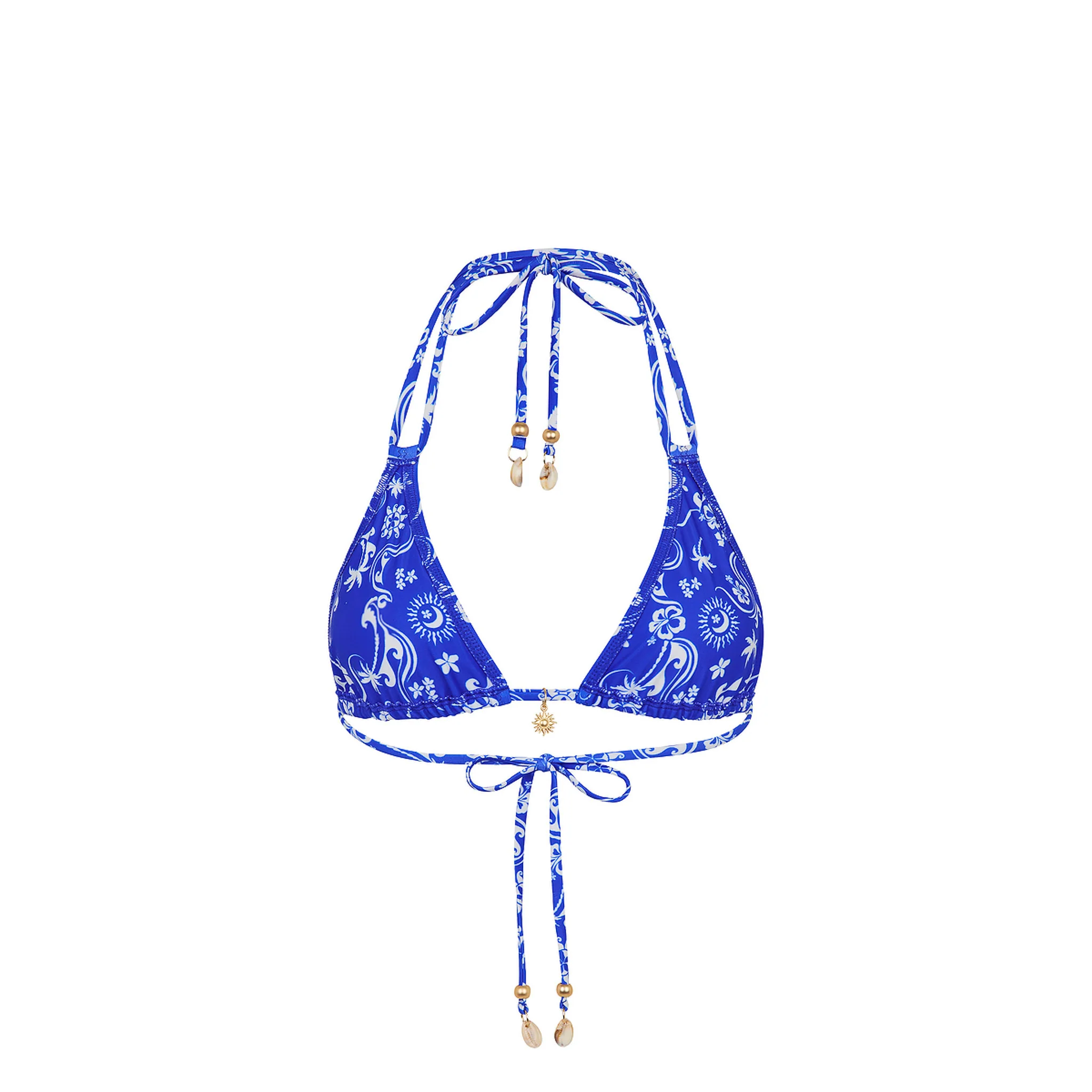 Simple Strap Halter Bikini Top - Surfside - Image 10